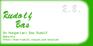 rudolf bas business card